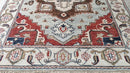 Deborah Francois 8x10 Silver and Ivory Hand-Knotted Serapi Rug | Banana Manor Rug Company