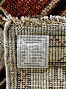Deborah Francois 8x10 Silver and Ivory Hand-Knotted Serapi Rug | Banana Manor Rug Company