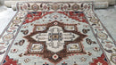 Deborah Francois 8x10 Silver and Ivory Hand-Knotted Serapi Rug | Banana Manor Rug Company