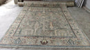 Delux 7.9x9.9 Dark Grey Hand-Knotted Oushak Rug | Banana Manor Rug Company