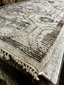 Denise Richards 2.6x8.9 Ivory Hand-Knotted Oushak Runner | Banana Manor Rug Factory Outlet