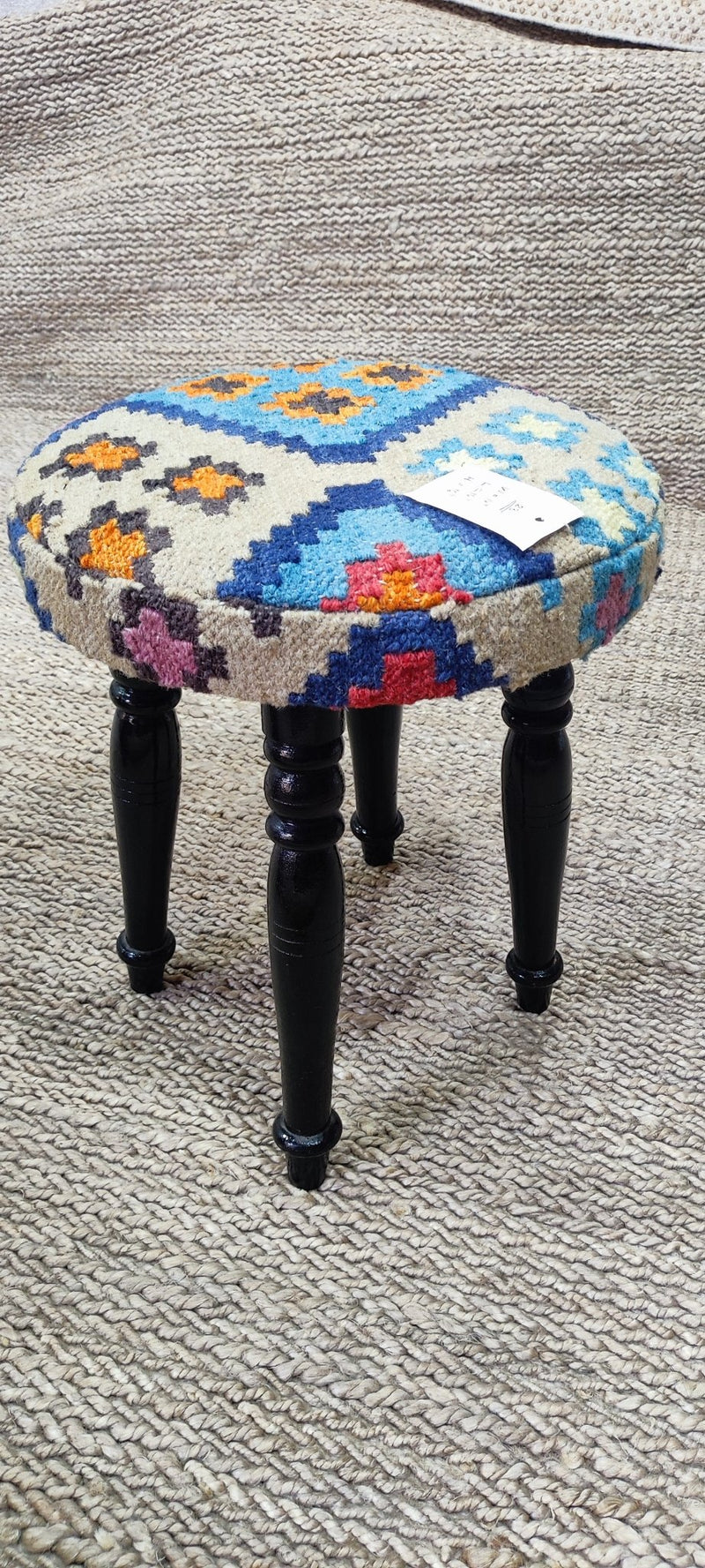 Devin Lima Wooden Upholstered Stool 14x14x16 (Assorted Styles) | Banana Manor Rug Company