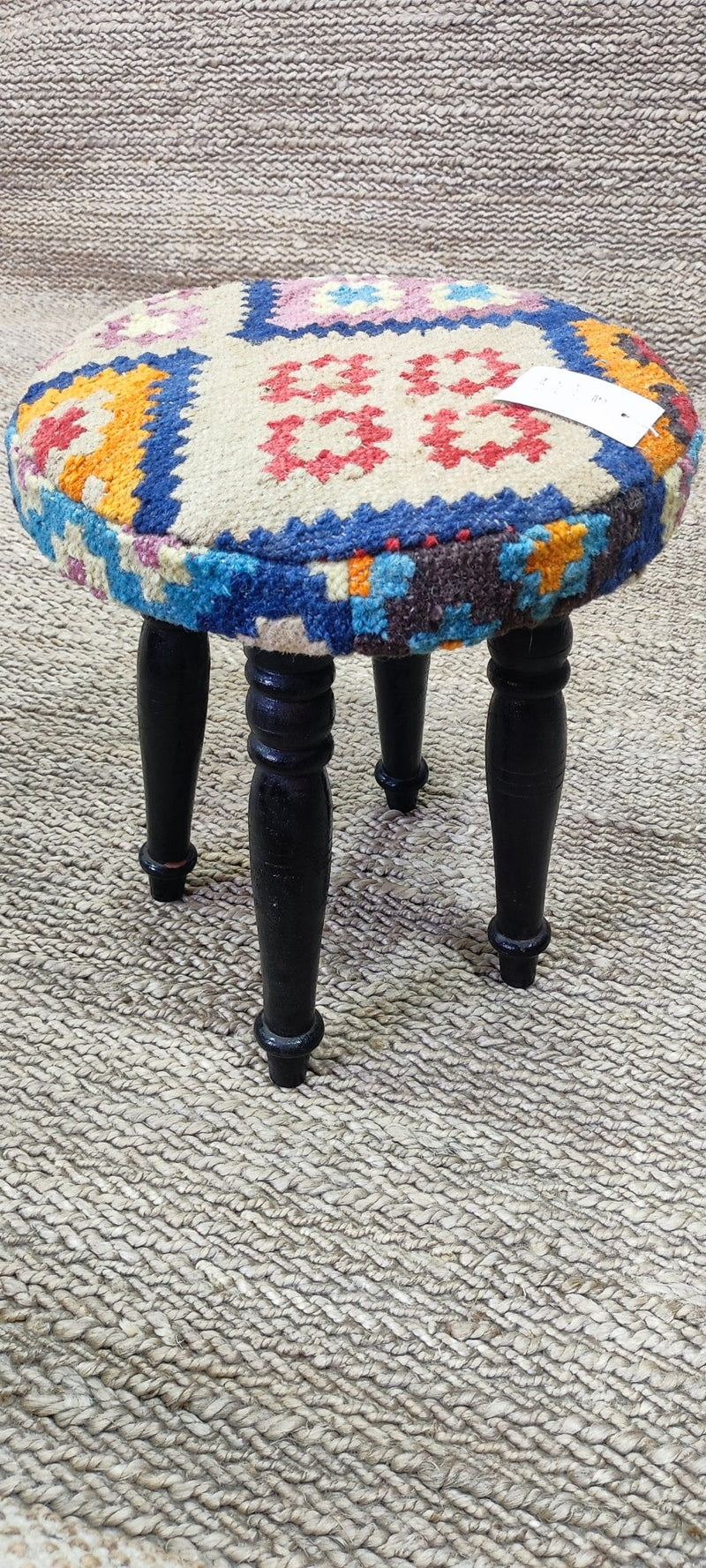 Devin Lima Wooden Upholstered Stool 14x14x16 (Assorted Styles) | Banana Manor Rug Company