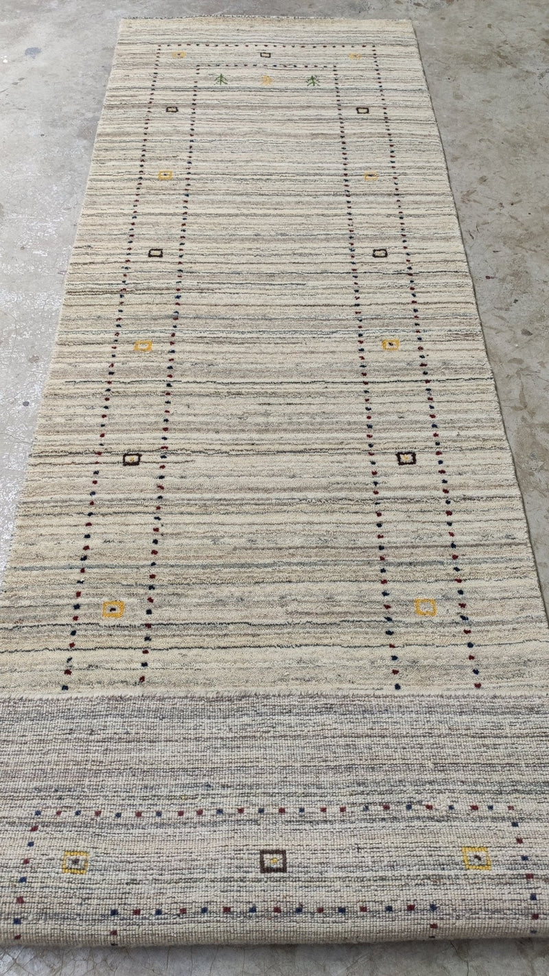 Devina 2.6x8 Beige Handwoven Runner | Banana Manor Rug Company