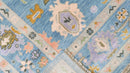 Devon 8x9.9 Blue Hand-Knotted Oushak Rug | Banana Manor Rug Company