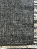 Di Fara 2.6x10 Dark Gray Jute Runner | Banana Manor Rug Company