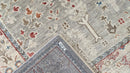 Diamond 8x10 Grey and Ivory Hand-Knotted Oushak Rug | Banana Manor Rug Company