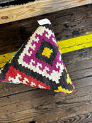 Donnie Wahlberg Wooden Upholstered Stool 18x18x16 Triangle | Banana Manor Rug Company