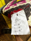 Donnie Wahlberg Wooden Upholstered Stool 18x18x16 Triangle | Banana Manor Rug Company