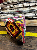 Donnie Wahlberg Wooden Upholstered Stool 18x18x16 Triangle | Banana Manor Rug Company