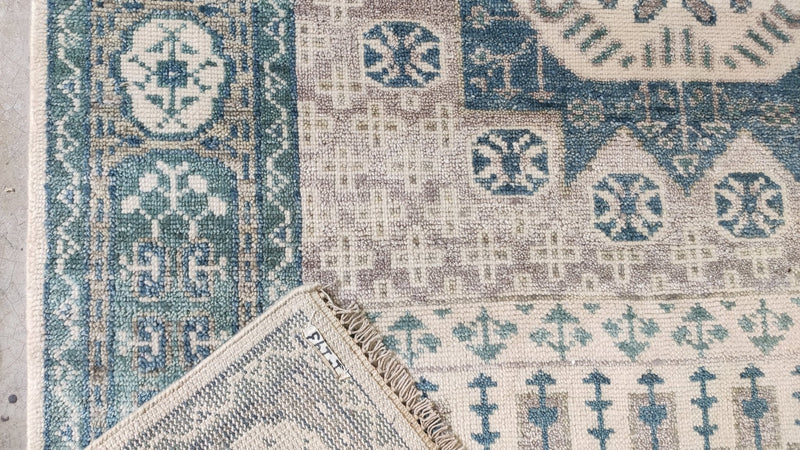 Dorian 6x9 Ivory Hand-Knotted Oushak Rug | Banana Manor Rug Company