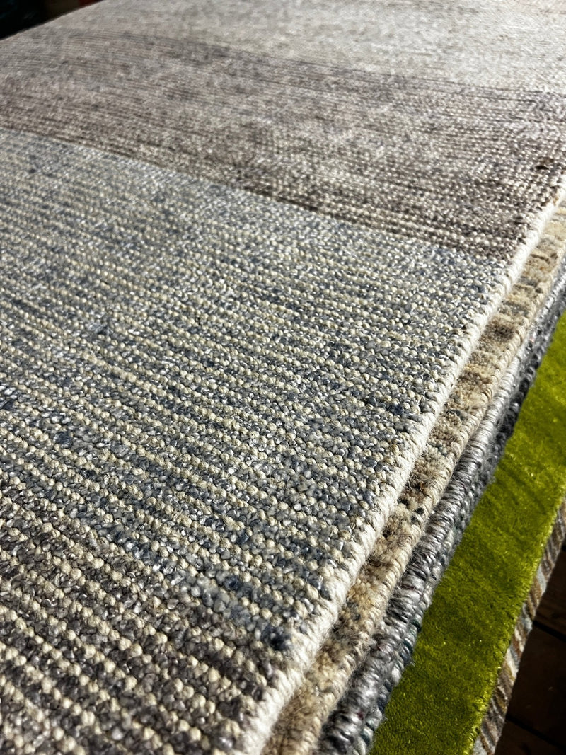 Doris 2.6x7.9 Striped Hand-Knotted Runner | Banana Manor Rug Factory Outlet