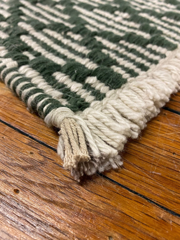 'Dotty' Handwoven Rug - Dark Green | Banana Manor Rug Factory Outlet