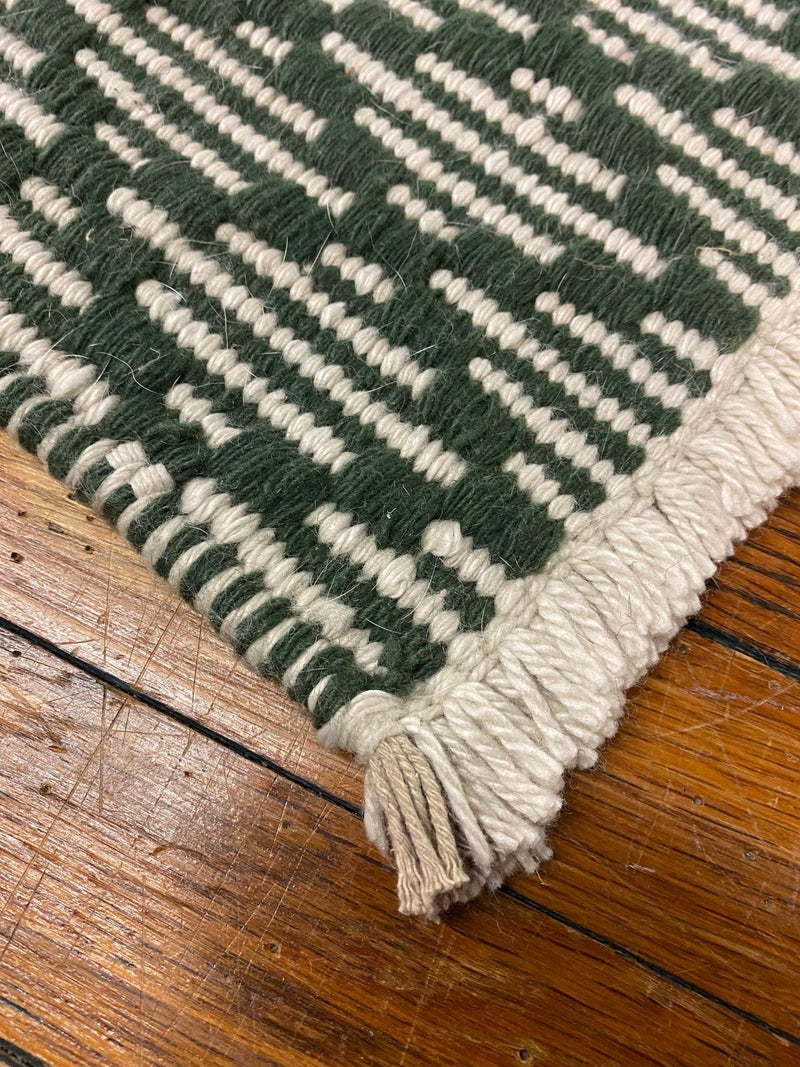 'Dotty' Handwoven Rug - Dark Green | Banana Manor Rug Factory Outlet