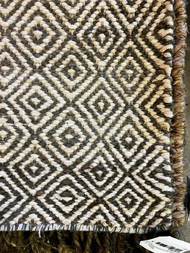 Doug Laming 9x11.3 Multi-Colored Handwoven Jute & Wool Rug | Banana Manor Rug Factory Outlet