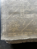 Drew Barrymore 9x11.9 Grey and Silver Hand-Knotted Oushak Rug | Banana Manor Rug Factory Outlet