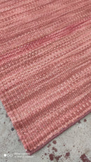 Dusty Bottoms 3x5.1 Rust Handwoven Durrie Rug | Banana Manor Rug Company