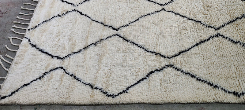 Dwayne Cameron Hand-Knotted Ivory Moroccan Style 5.0X8.3 | Banana Manor Rug Company