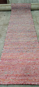 Earl Grey 2.9x9.9 Red Handwoven Durrie Runner | Banana Manor Rug Company