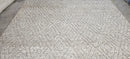 Edmund John Eyre Handwoven Wool Durrie Natural Grey Diamond 8.6x11.6 | Banana Manor Rug Company