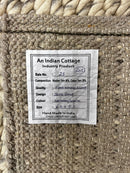 Edward Moore Handwoven Wool Durrie Natural Ivory Loop 6x9 | Banana Manor Rug Factory Outlet