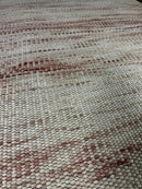 El Guapo 3x5.1 Peach Handwoven Durrie Rug | Banana Manor Rug Factory Outlet