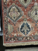 Elaine Benes 7.9x9.9 Rust Hand-Knotted Oushak Rug | Banana Manor Rug Company