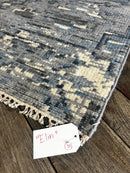 "Elin" Blue, Grey, and Cream Hand-Knotted Oushak 8x10 | Banana Manor Rug Company