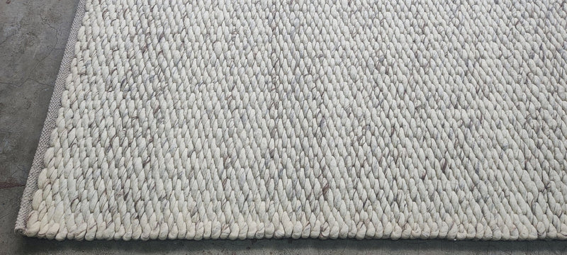 Elizabeth Inchbald Handwoven Wool Durrie Natural Ivory (various sizes) | Banana Manor Rug Company