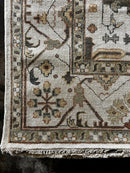 Elizardi 9x12 Ivory Hand-Knotted Oushak Rug | Banana Manor Rug Company