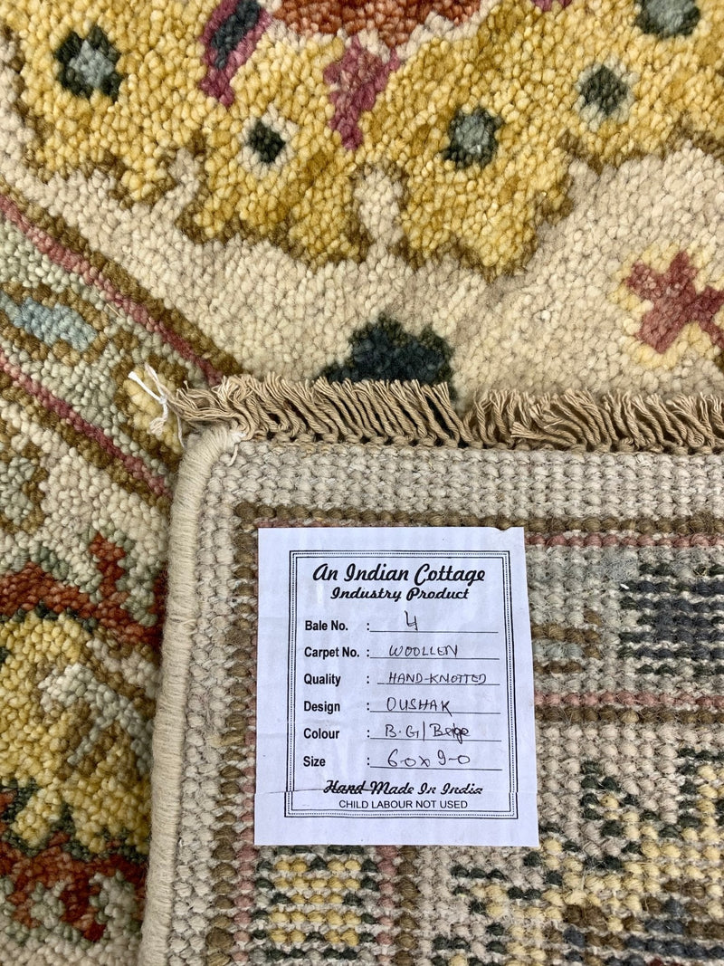 Elle Hand-Knotted 6x9 Oushak | Banana Manor Rug Company