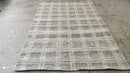 Elliot Easton 5x7.3 Gray and White Handwoven Durrie Rug (Multiple Colors) | Banana Manor Rug Company