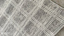 Elliot Easton 5x7.3 Gray and White Handwoven Durrie Rug (Multiple Colors) | Banana Manor Rug Company