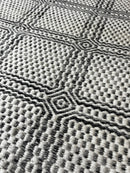 Elliot Easton 5x7.3 Gray and White Handwoven Durrie Rug (Multiple Colors) | Banana Manor Rug Company