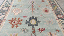 Elsie 8.3x10 Greenish Blue Hand-Knotted Oushak Rug | Banana Manor Rug Company