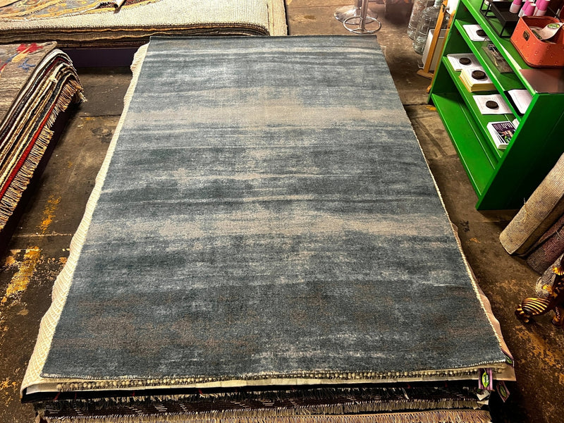Emilie Ullerup 6x9 Blue Hand-Tufted Rug | Banana Manor Rug Factory Outlet