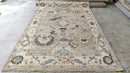 Emily Browning 6x9 Light Grey and Ivory Hand-Knotted Oushak Rug | Banana Manor Rug Company