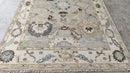 Emily Browning 6x9 Light Grey and Ivory Hand-Knotted Oushak Rug | Banana Manor Rug Company