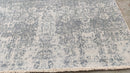 Erato 8x7.6 Dark Grey Hand-Knotted Oushak Rug | Banana Manor Rug Company
