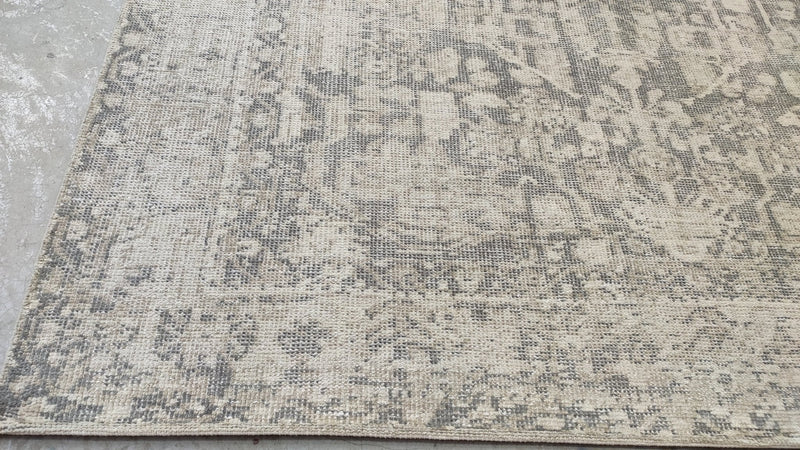 Erica 8x10 Hand-Knotted Grey Oushak Rug | Banana Manor Rug Company