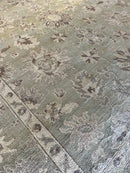 Erin 7.9x10 Light Green Hand-Knotted Oushak Rug | Banana Manor Rug Company