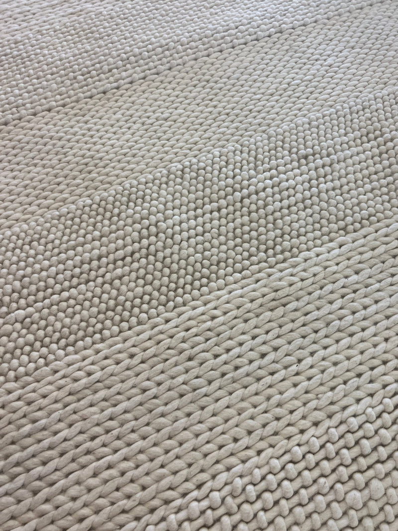 Ernesto Handwoven Ivory Goti Rug (Multiple Sizes) | Banana Manor Rug Company