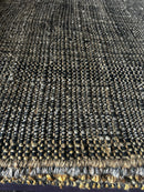 Ernie Fields Black & Natural Handwoven Jute Rug 8.3x10 | Banana Manor Rug Company