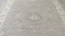 Eva 7.9x9.9 Beige and Ivory Hand-Knotted Oushak Rug | Banana Manor Rug Company