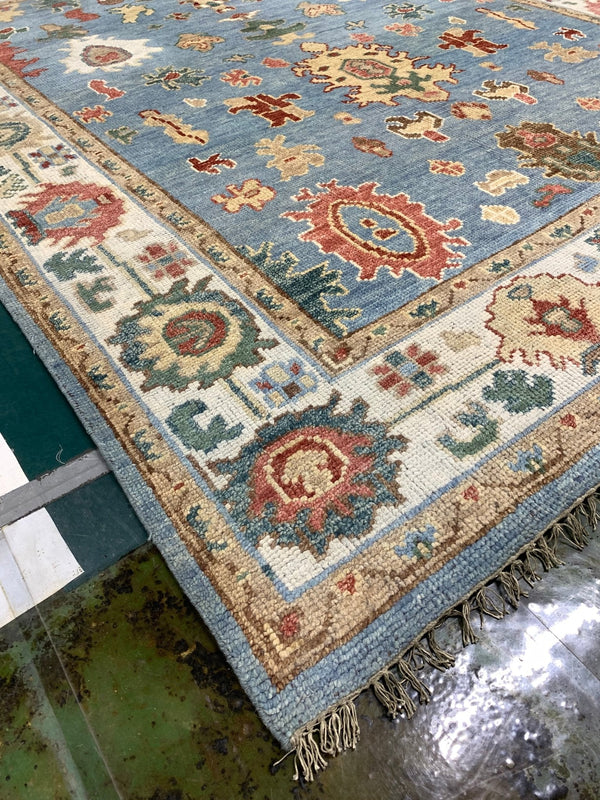 Eva 8x10 Hand-Knotted Oushak | Banana Manor Rug Company