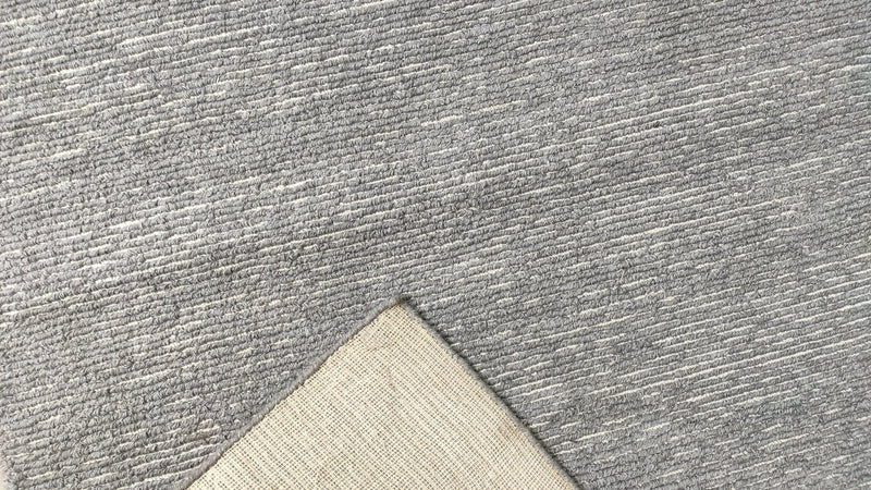 Evelina 8x10 Handwoven Grey Looped Rug | Banana Manor Rug Company