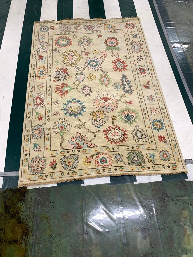 Farrah Hand-Knotted 6x8.9 Oushak | Banana Manor Rug Company