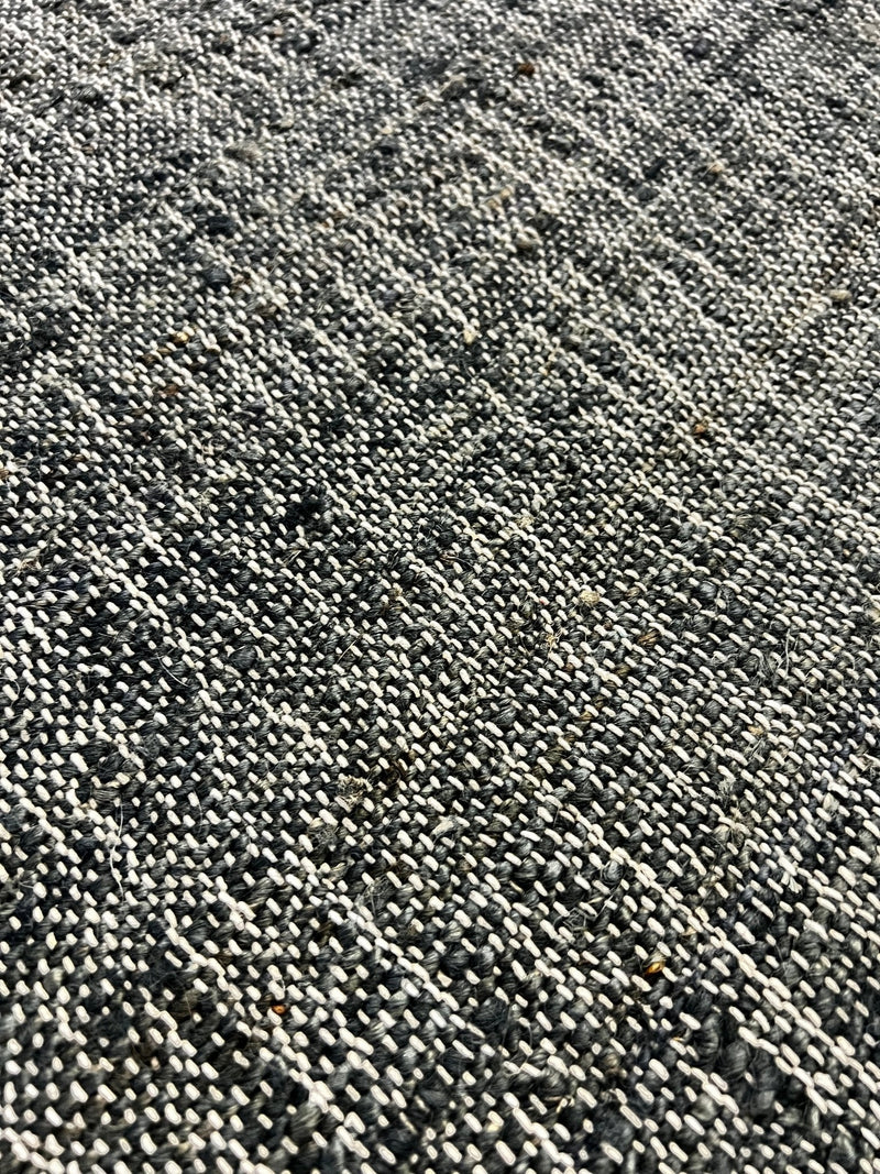 Fergalicious 6x9.6 Handwoven Dark Gray Jute Rug | Banana Manor Rug Factory Outlet