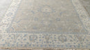 Fergie 8.3x11.3 Light Brown and Ivory Hand-Knotted Oushak Rug | Banana Manor Rug Company