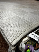Ferrera 5.3x7.3 Handwoven Beige Durrie Rug | Banana Manor Rug Factory Outlet